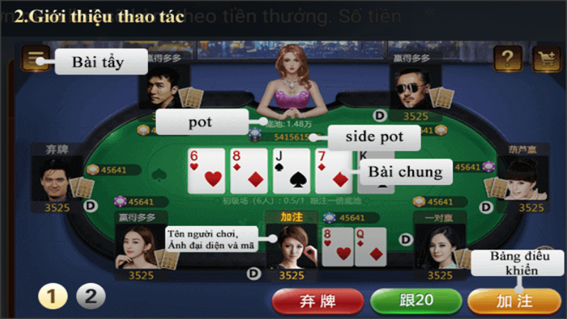 Cách chơi cf68 Poker Texas