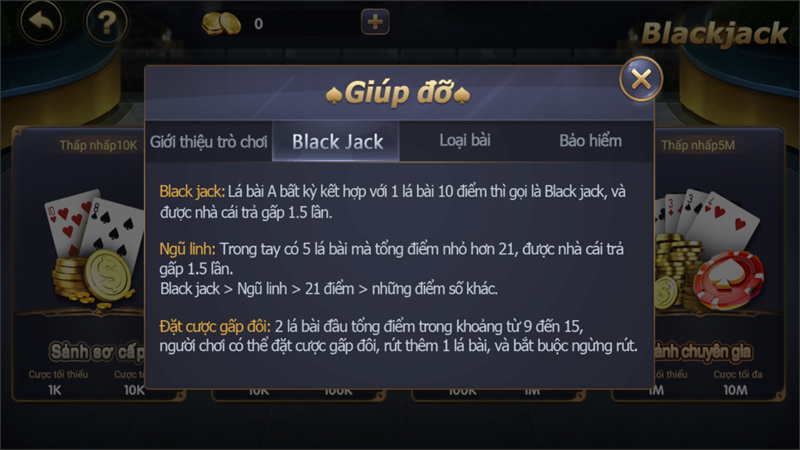 Tụ Bài Đặc Biệt Trong Blackjack CF68